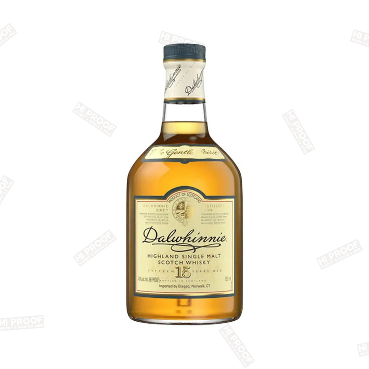 Dalwhinnie 15 Year Old Single Malt Scotch Whisky 750 ml - Hi Proof - Dalwhinnie