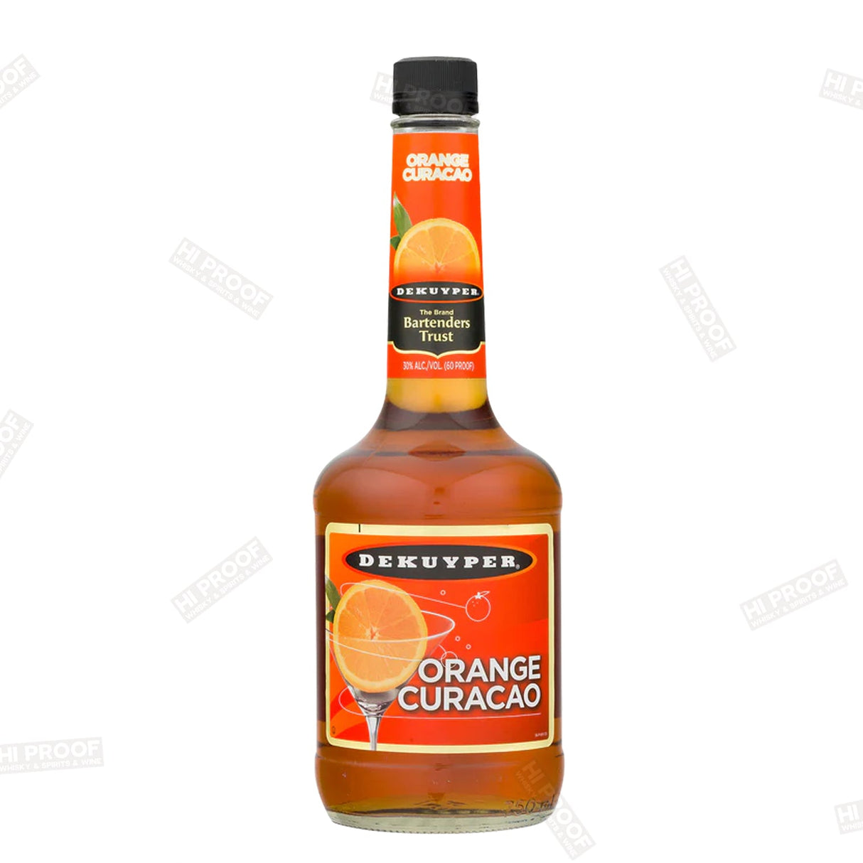 DeKuyper Orange Curacao Liqueur 1L - Hi Proof - DeKuyper
