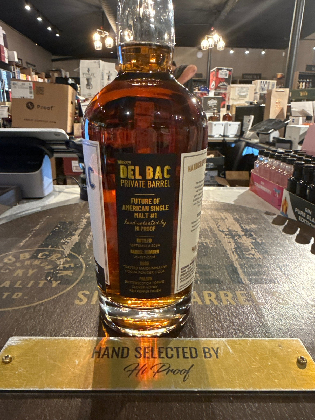 Del Bac Whiskey Classic Single Cask 111 PROOF 750ML - Hi Proof - Whiskey Del Bac