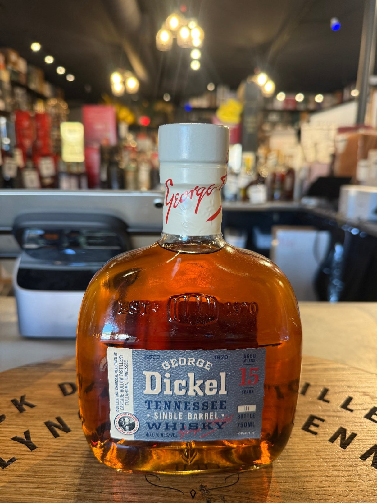 Dickel Single Barrel 15 Year Tennessy Whisky 80 Proof 750mL - Hi Proof - DICKEL