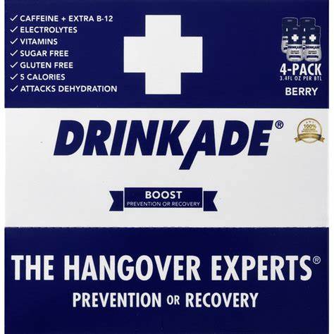 Drinkade Boost Master 4Pack 3.4 FL. OZ - Hi Proof - Drinkade