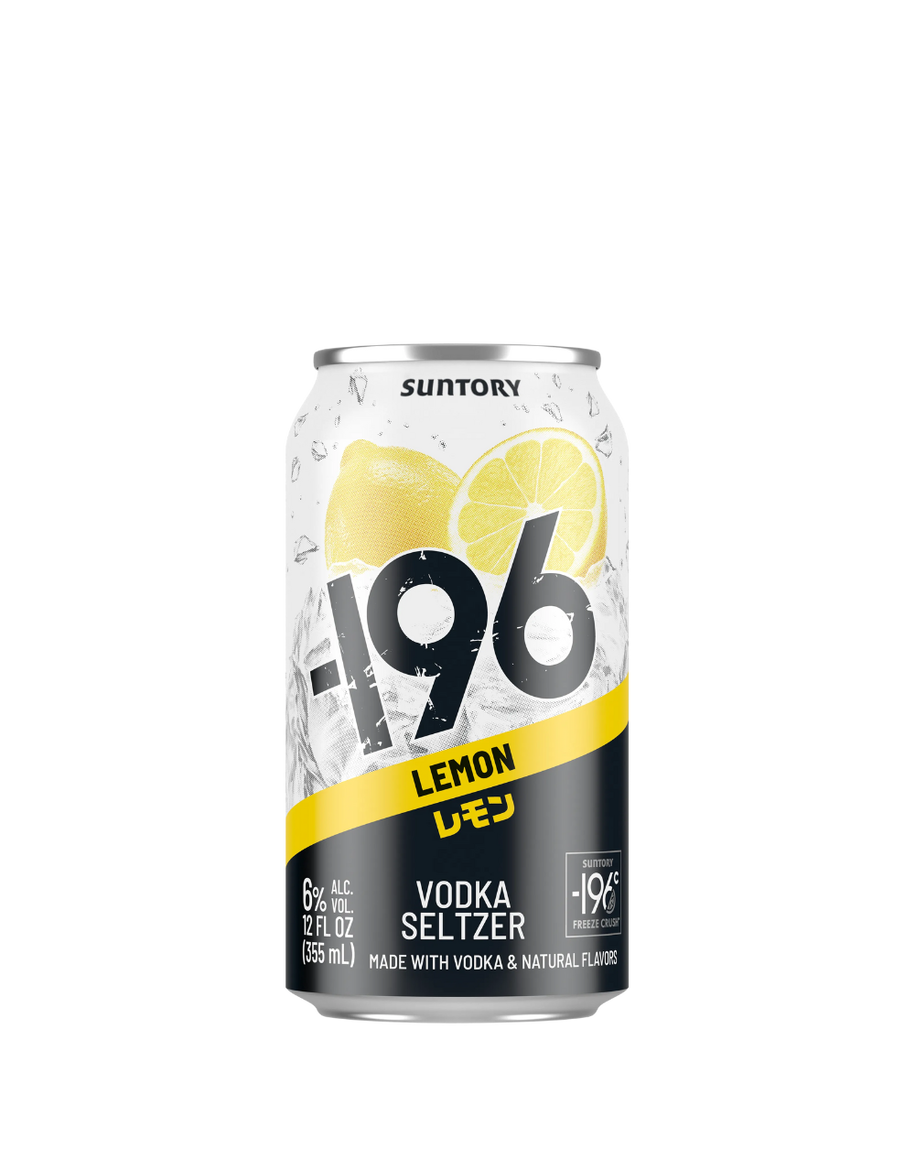 Suntory -196 Vodka Cocktail Seltzer Verity Pack (LEMON,GRAPEFRUIT,PEACH) 8/Pk 355ml