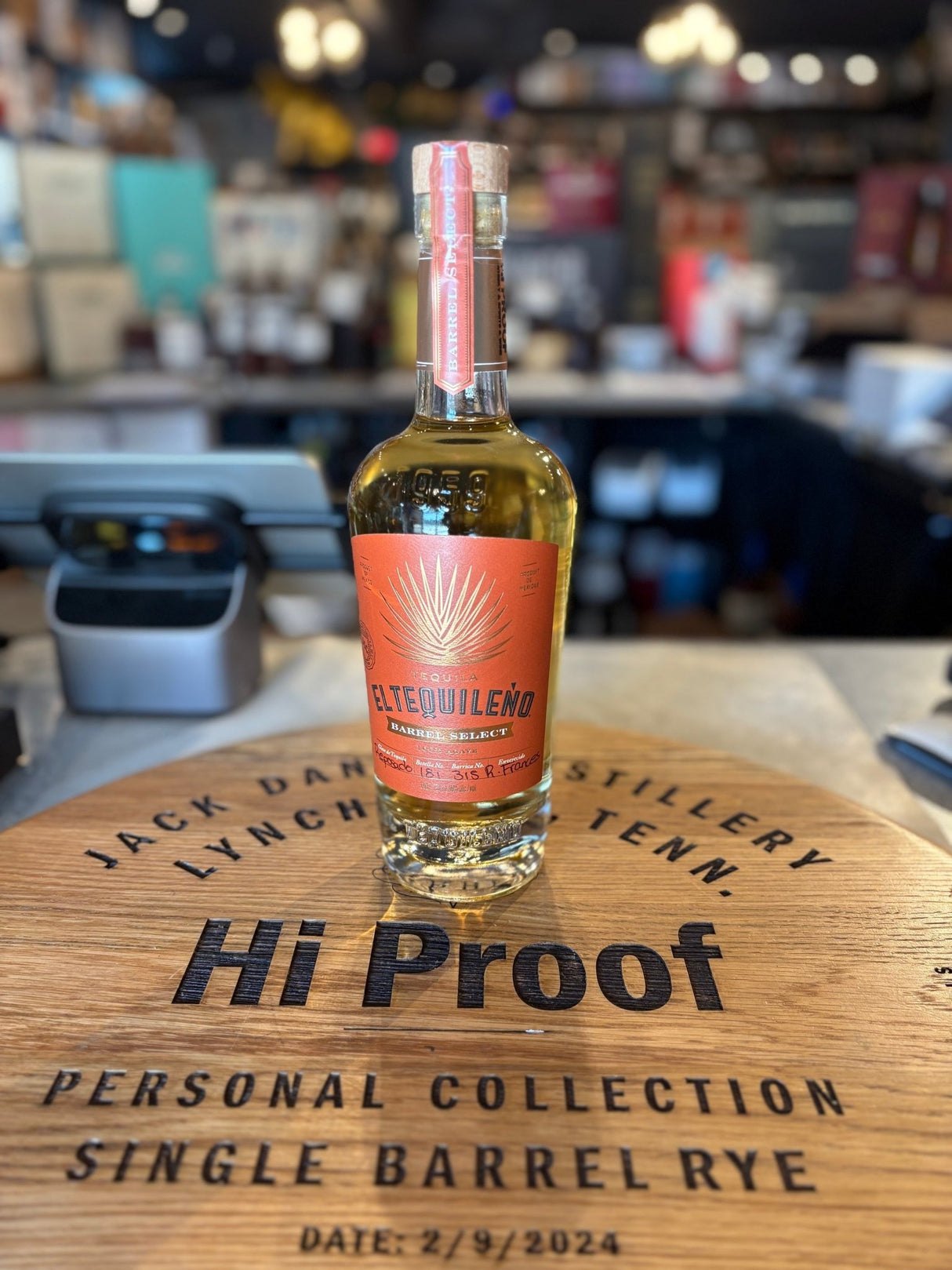 El Tequileno Reposado Tequila Private Barrel French Oak Barrel 315 hi proof pick 750ml - Hi Proof - El Tequileno