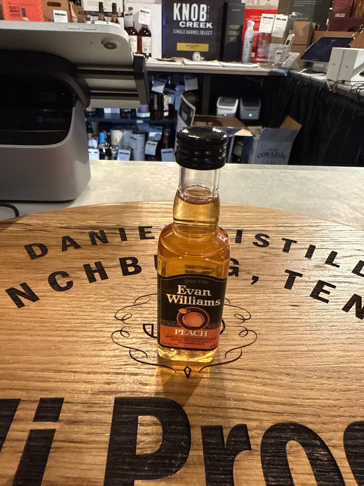 Evan Williams Peach Liqueur 50ml (mini) - Hi Proof - Evan Williams