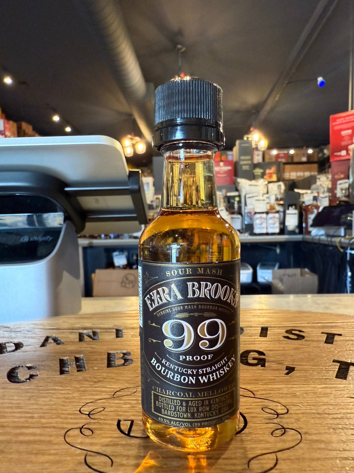 Ezra Brooks Straight Bourbon 99 proof Whiskey 50ml - Hi Proof - Ezra