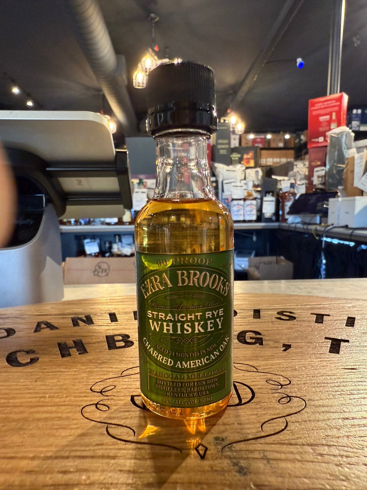 Ezra Brooks Straight Rye Whiskey 50ml - Hi Proof - Ezra