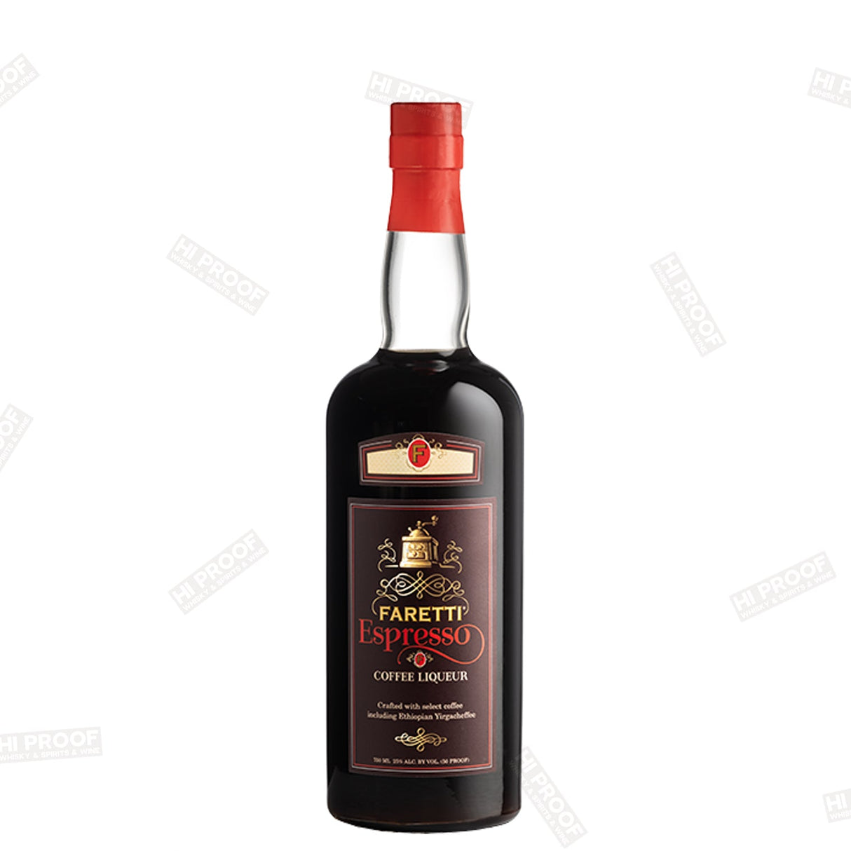Faretti Espresso Coffee Liqueur 750ml - Hi Proof - Faretti