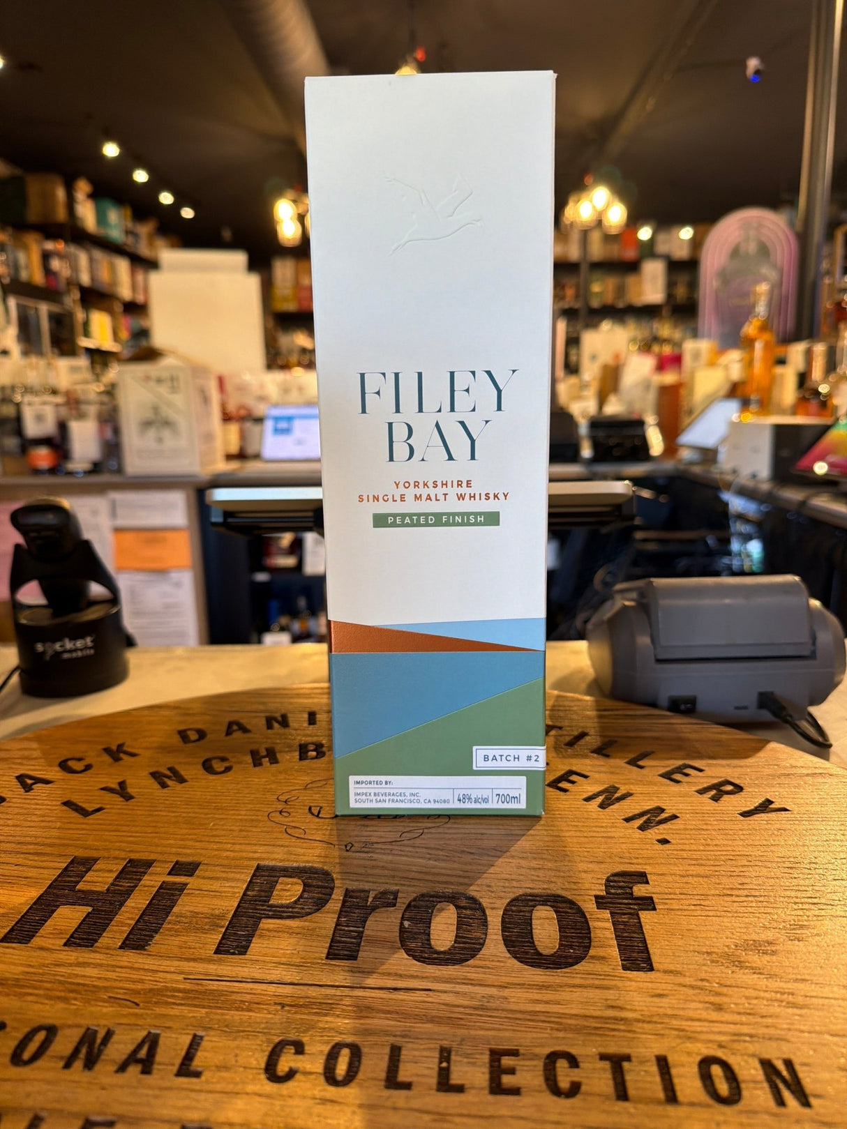 Filey Bay Peated Finish Yorkshire Single Malt Whisky 48% alc700 ml - Hi Proof - Filey Bay
