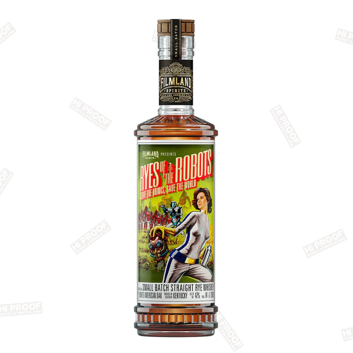 Filmland Spirits 'Ryes Of The Robots' Straight Rye Whiskey 750ml - Hi Proof - Filmland