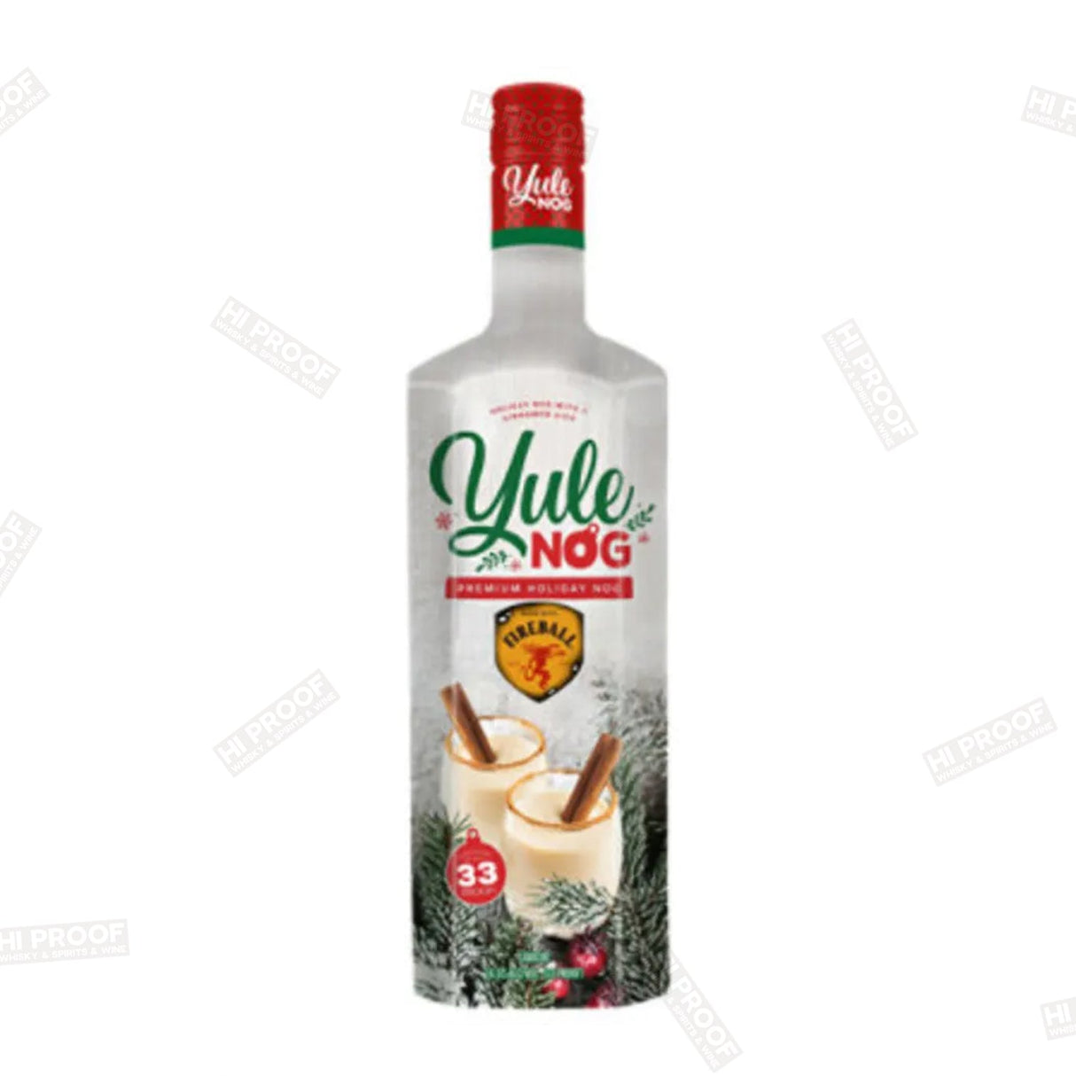 Fireball Yule Premium Egg Nog Liqueur 750ml - Hi Proof - Yule