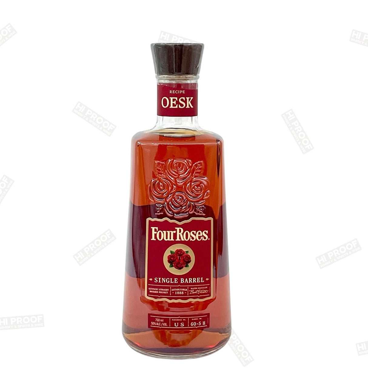 Four Roses Single Barrel OESK Bourbon Whiskey 100 Proof 750ml - Hi Proof - Four Roses