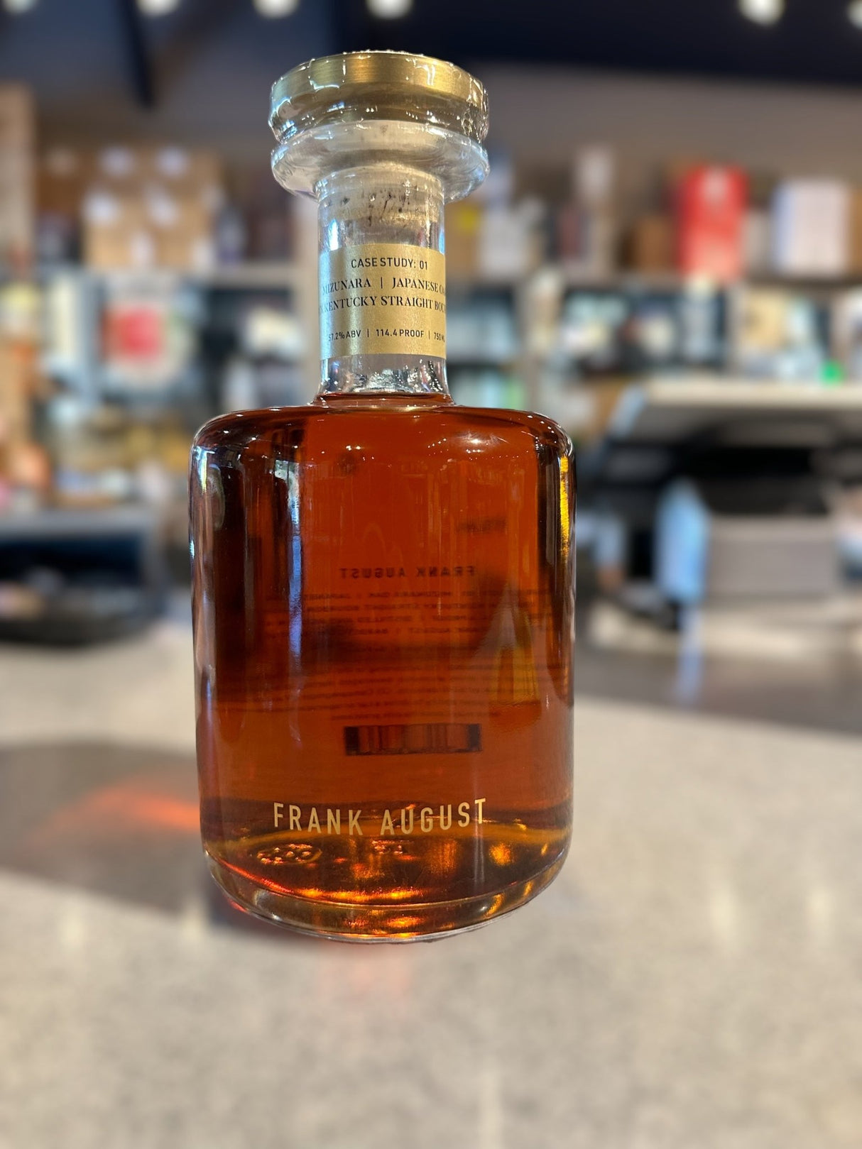 Frank August 'Case Study 01' Mizunara Japanese Oak Cask Small Batch Straight Bourbon - Hi Proof - FRANK AUGUST