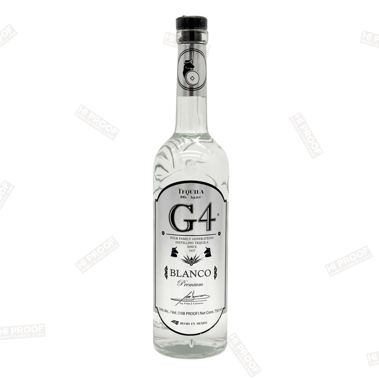 G4 Tequila Blanco High Proof 108 750ml - Hi Proof - G4