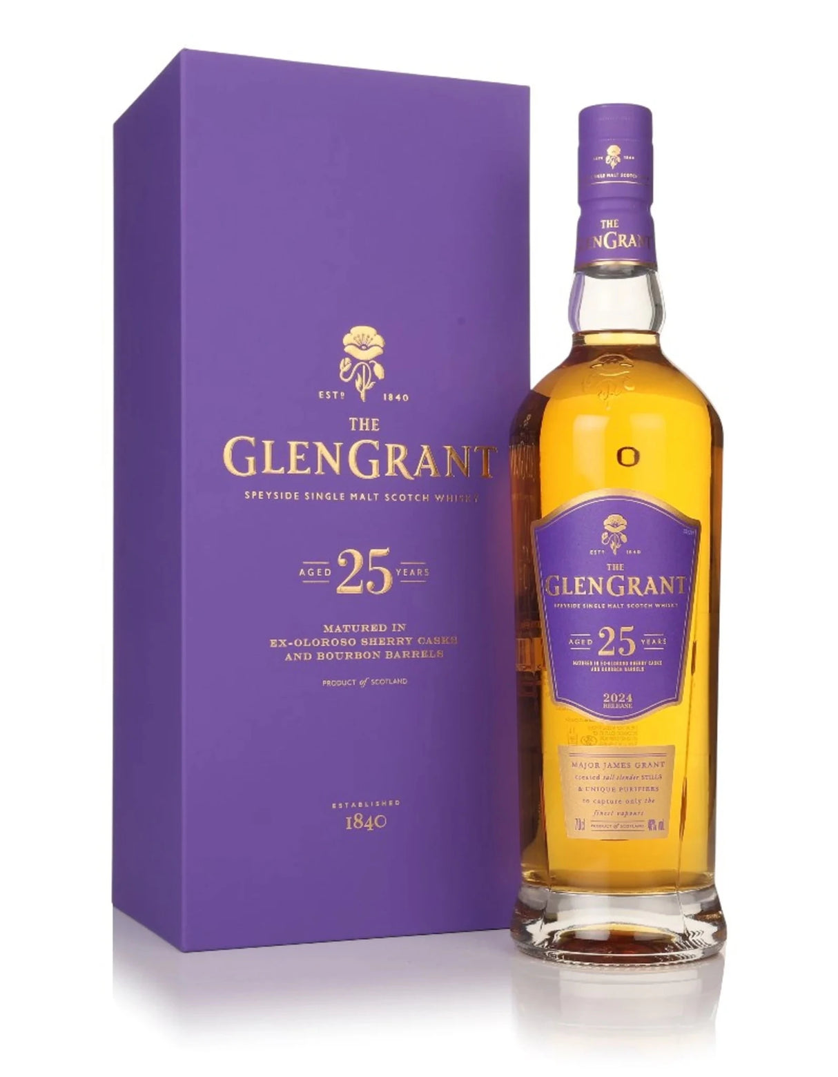 Glen Grant 25 Year Old Single Malt Scotch Whisky 750ml - Hi Proof - Glen Grant