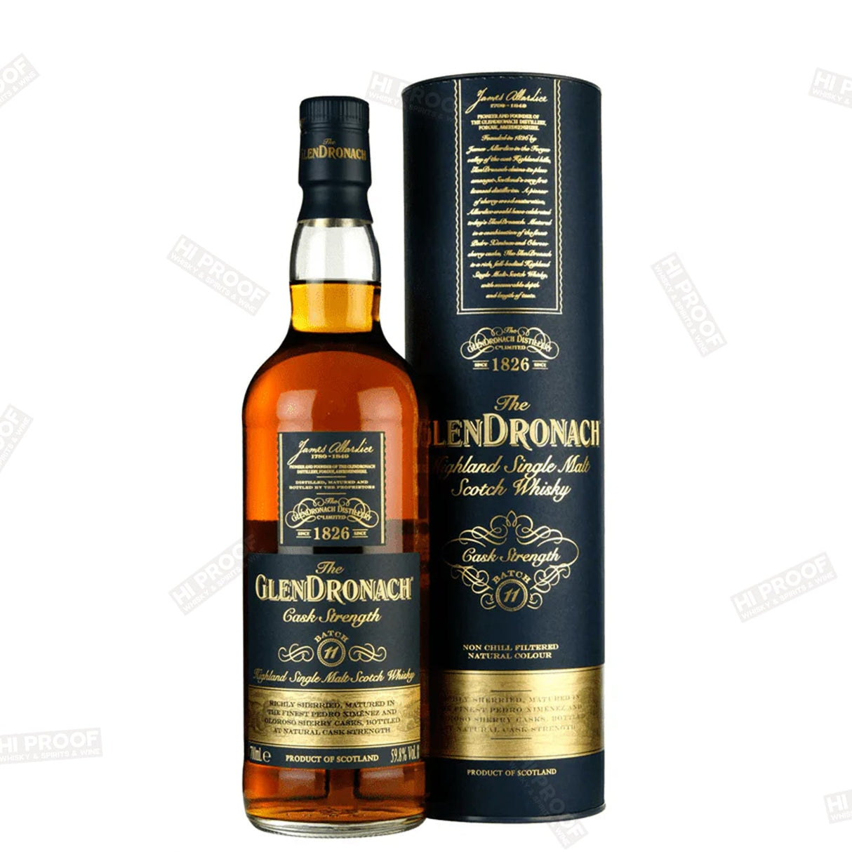 Glendronach Cask Strength Batch 11 Highland Single Malt Scotch Whisky 119.6Proof 700ML - Hi Proof - Glendronach
