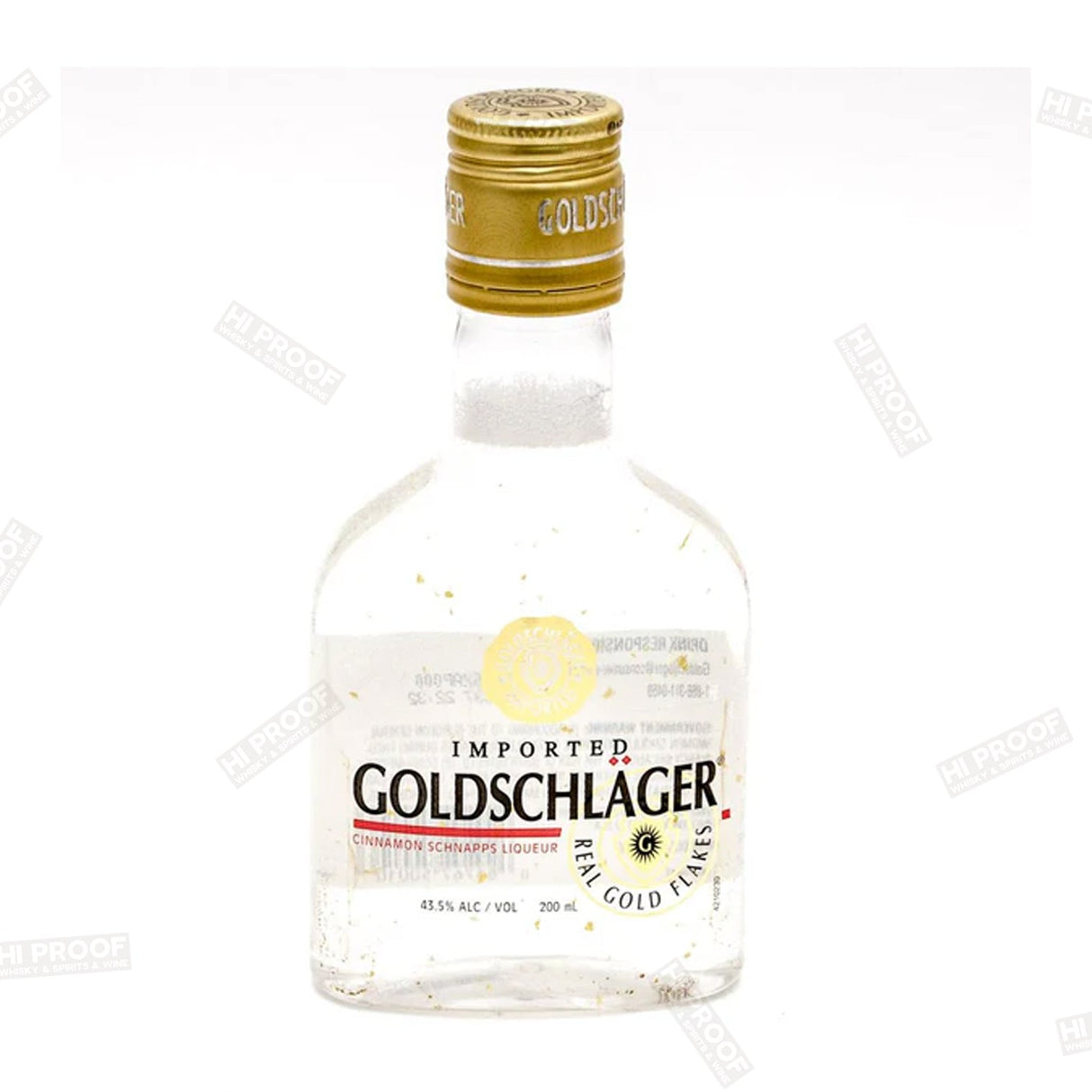 GOLDSCHLAGER CINNAMON SCHNAPPS - 200ML - Hi Proof - Goldschlager