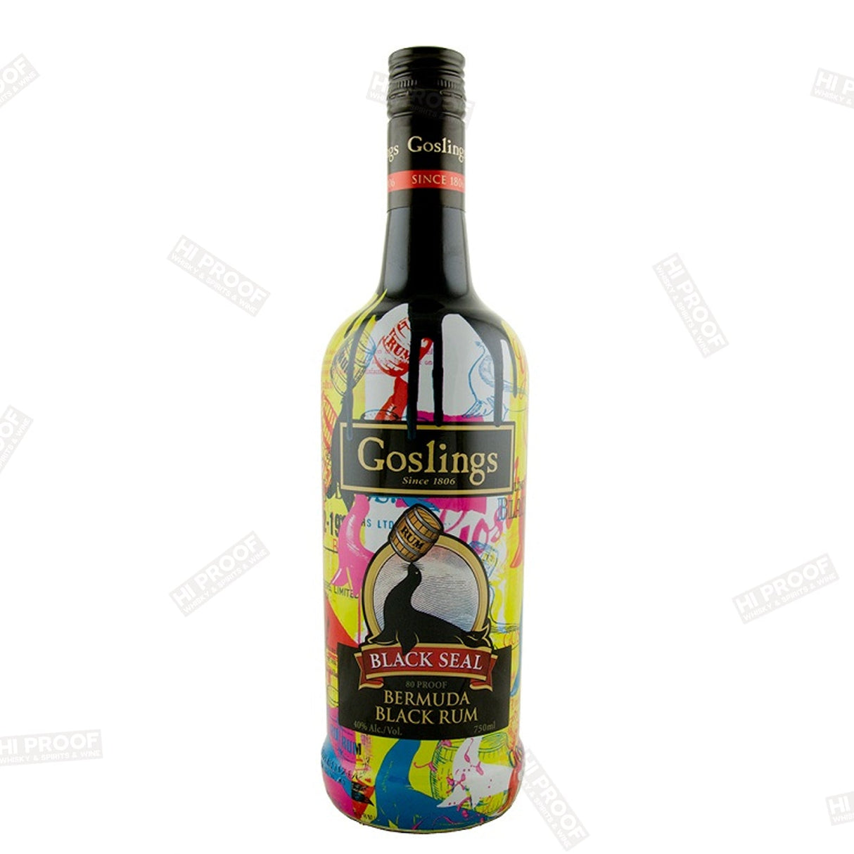 Goslings Black Seal Rum 750ml - Hi Proof - Goslings