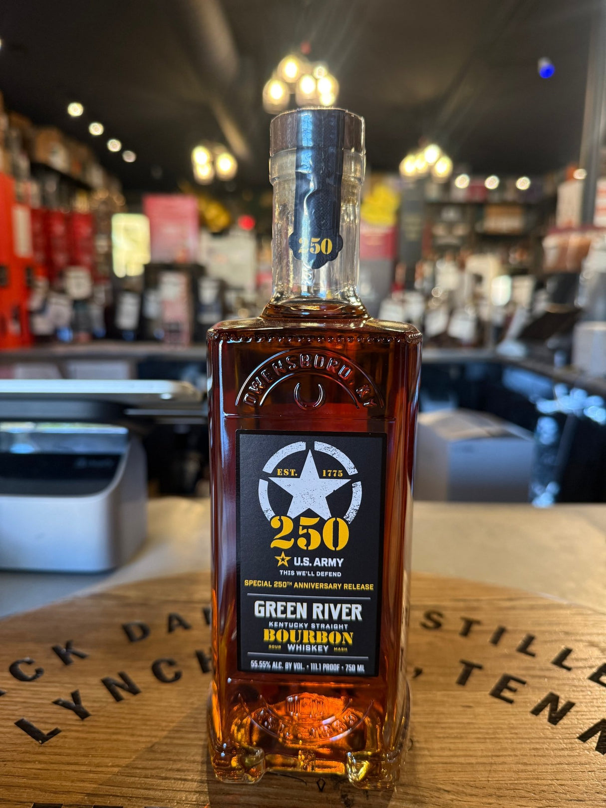 Green River US ARMY 250th Anniversary 111.1 Proof Special Release Bourbon 750mL - Hi Proof - Green River