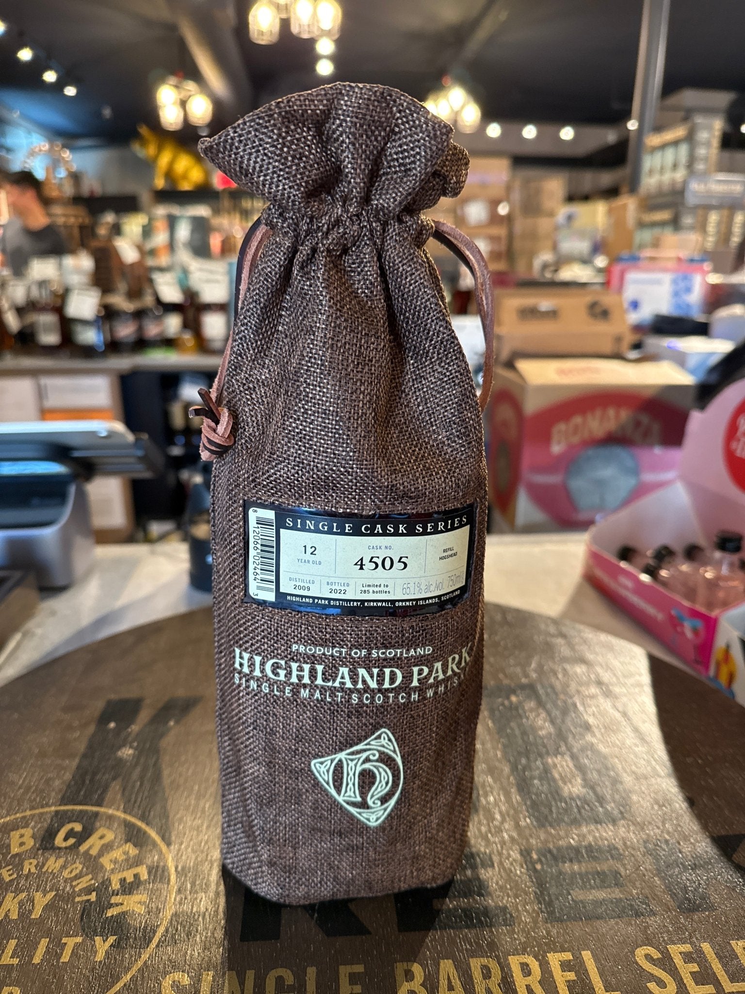 Highland Park 12 Year Single Cask Scotch #4505 – Hi Proof