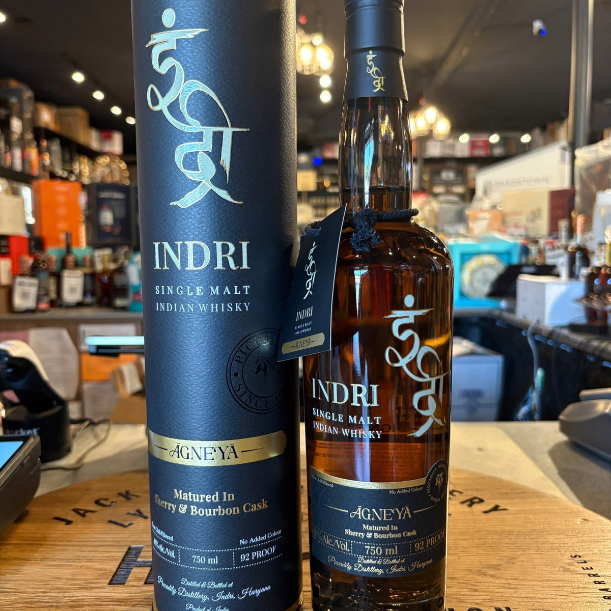 Indri Trini Agneya Single Malt Indian Whisky 92 Proof – Hi Proof