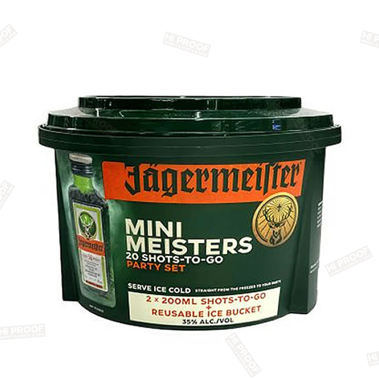 Jagermeister Party Bucket 20ML 20Pk - Hi Proof - JAGERMEISTER