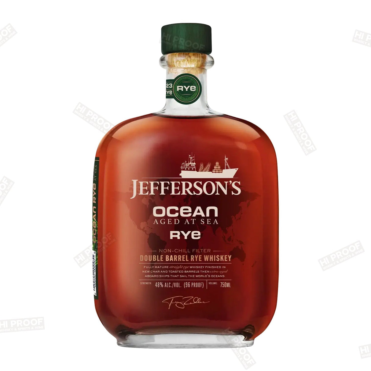 Jefferson's Ocean Aged at Sea Double Barrel Rye Whiskey 750ml - Hi Proof - Jefferson's