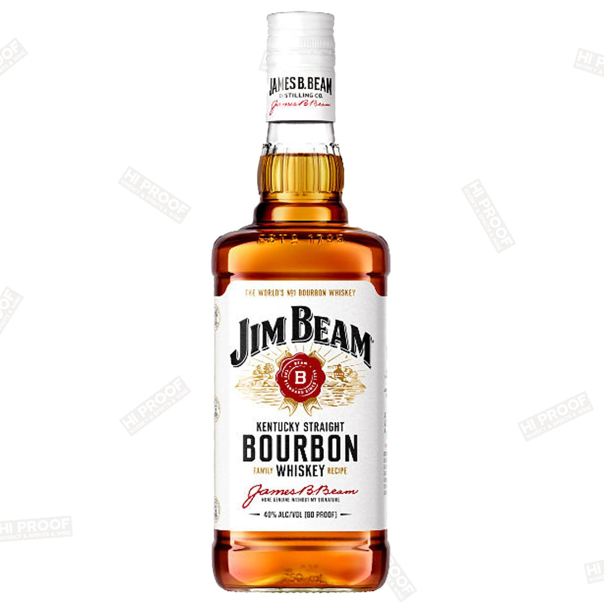 Jim Beam Kentucky Straight Bourbon Whiskey 750ml - Hi Proof - Jim Beam