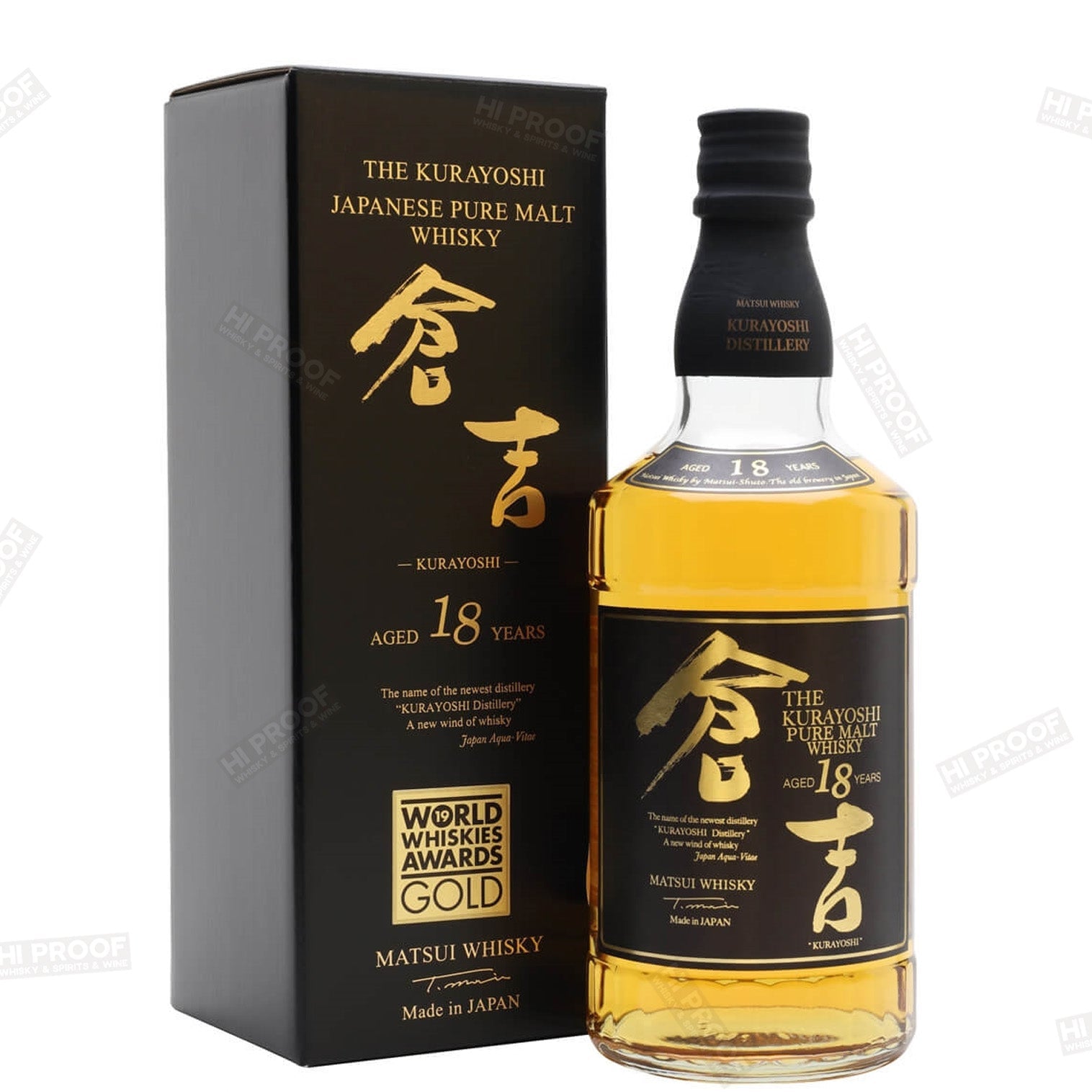 THE KURAYOSHI 18年 ウイスキー Kurayoshi 18 Year Pure Malt - Japanese Whisky – Hi Proof
