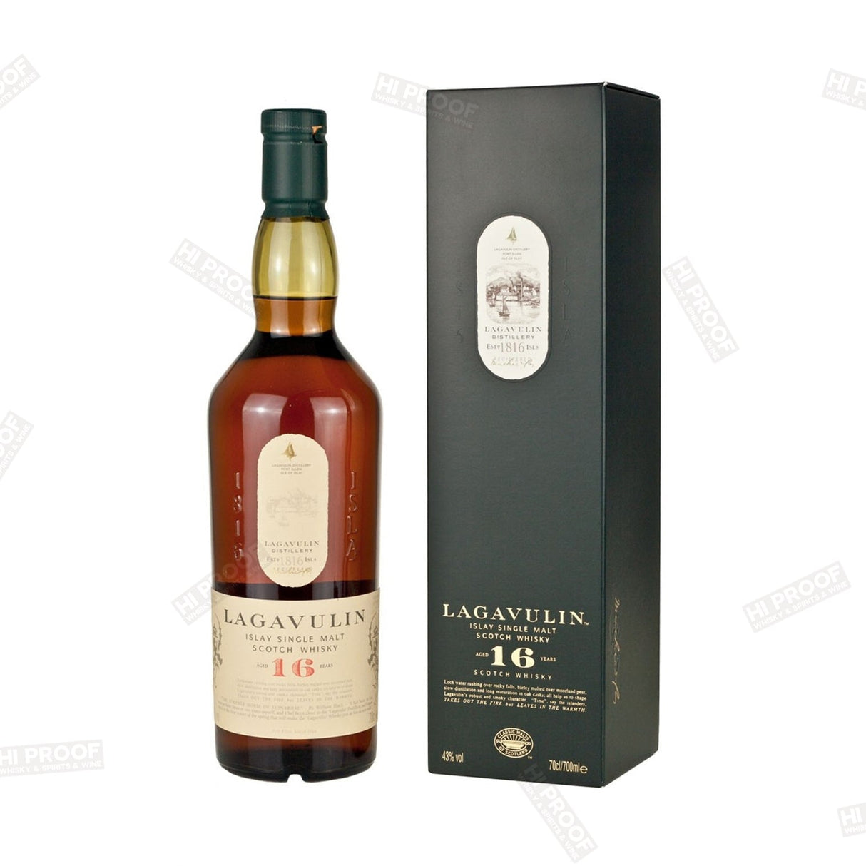 Lagavulin 16 Year Old Islay Single Malt Scotch 750ml - Hi Proof - Lagavulin