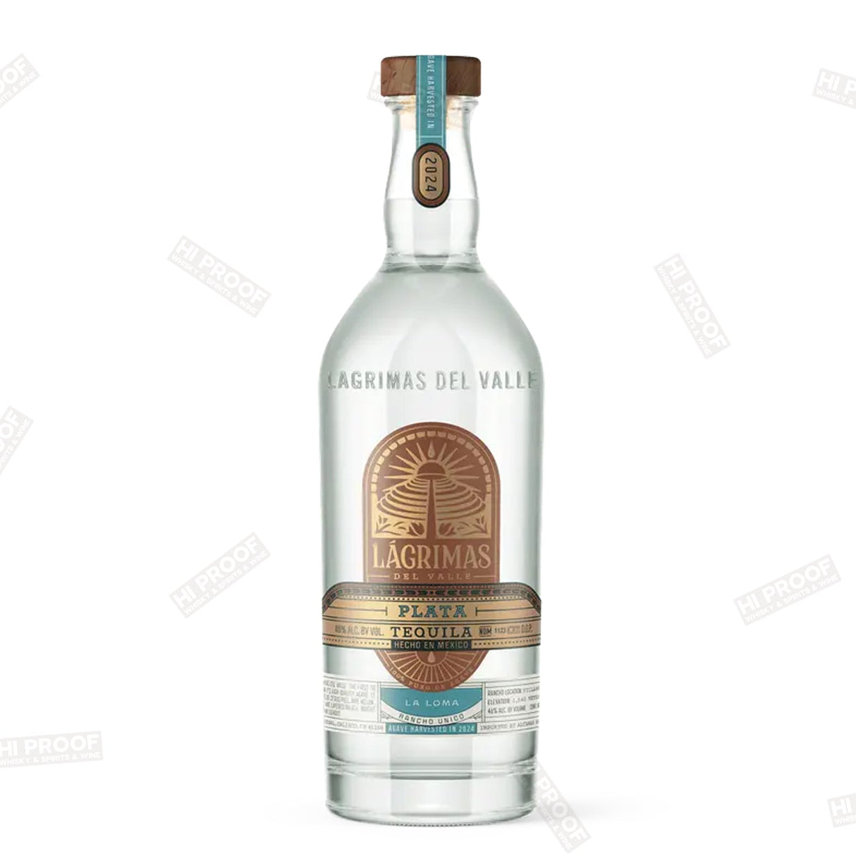 Lagrimas Del Valle La Loma Plata Tequila 750ml - Hi Proof - Lagrimas