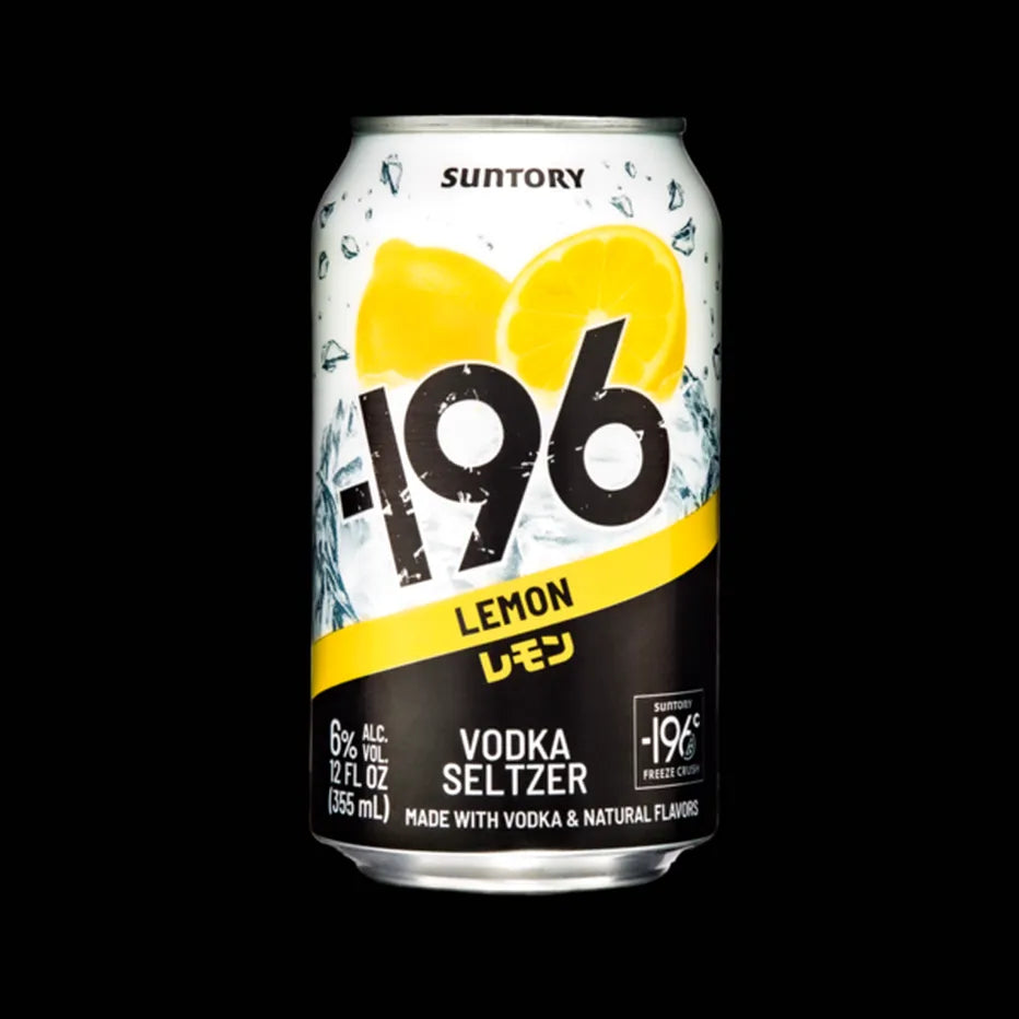 Suntory -196 Vodka Cocktail Seltzer Lemon 4/Pk 355ml
