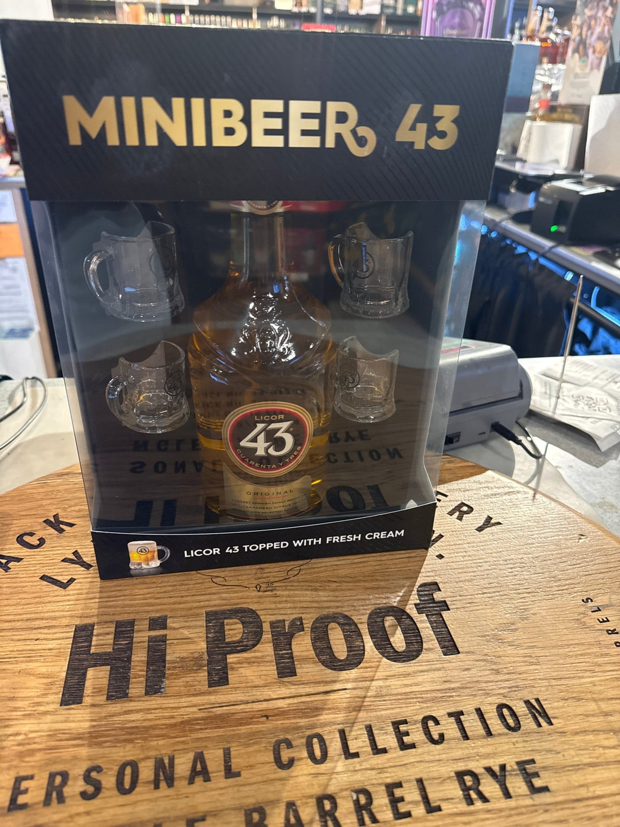 Licor 43 Herbal Liqueur 62 W/ 4 Branded Cocktail Glasses 750Ml - Hi Proof - Licor