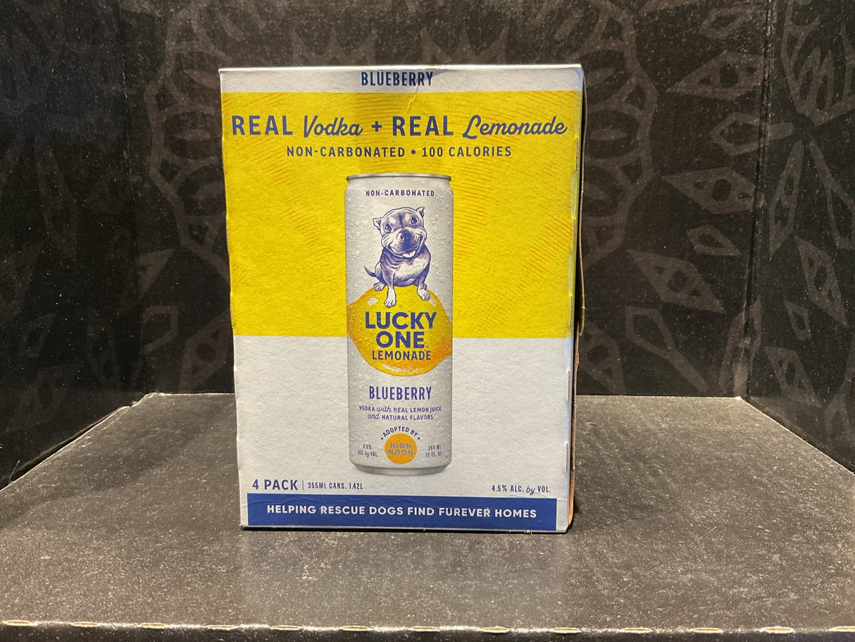 Lucky One Vodka BlueBerry 12oz - 4 Pk - Hi Proof - Hi Proof