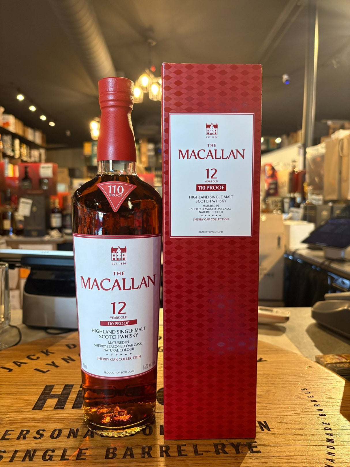 Macallan 12 Year Sherry Oak 110 Proof 750mL - Hi Proof - Macallan