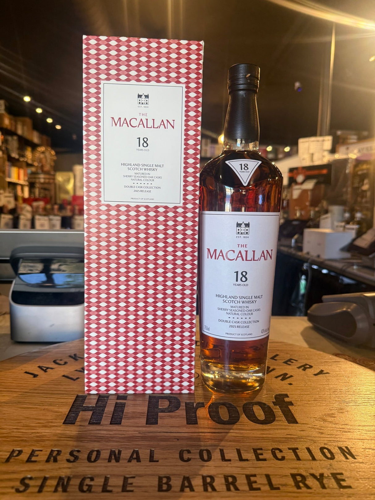 Macallan 18 Year Double Cask Collection Highland Single Malt Scotch Whisky 750mL (2025 Release) - Hi Proof - Macallan