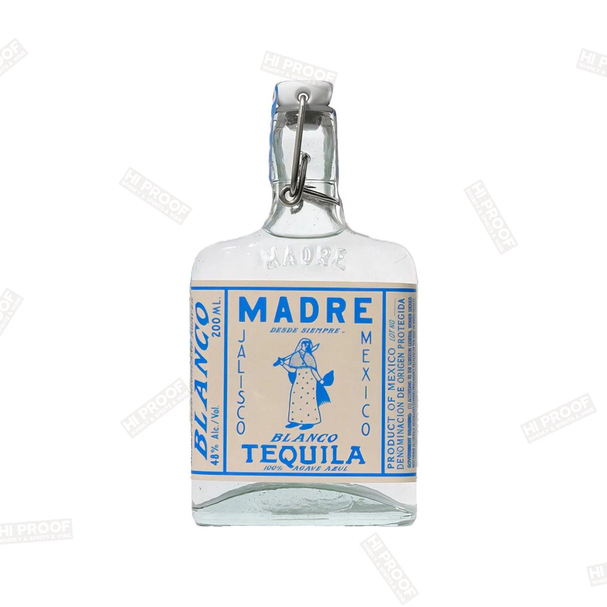 Madre Blanco Tequila Flask 200ml - Hi Proof - MADRE