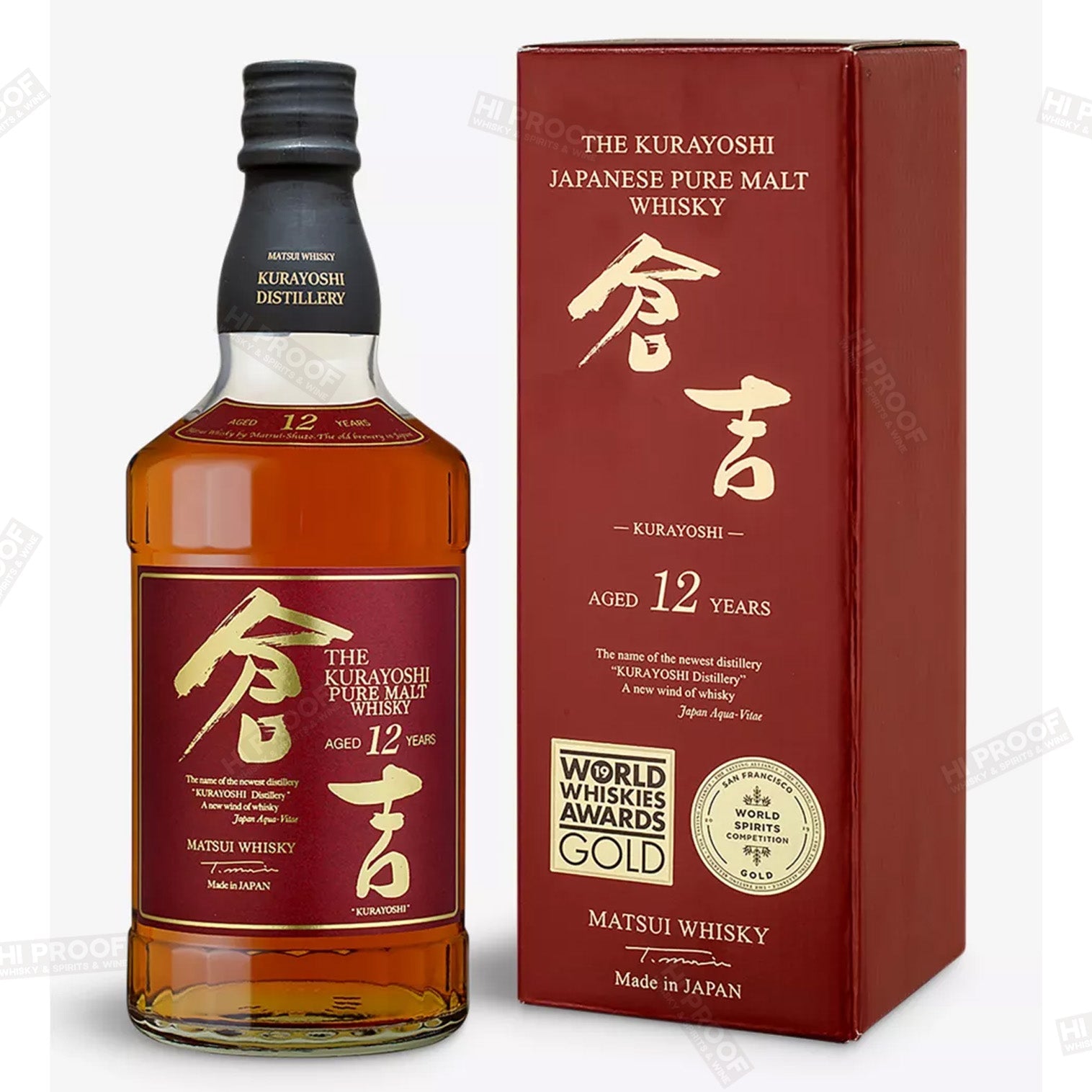 Matsui Kurayoshi 12 Year Japanese Whisky - Premium – Hi Proof
