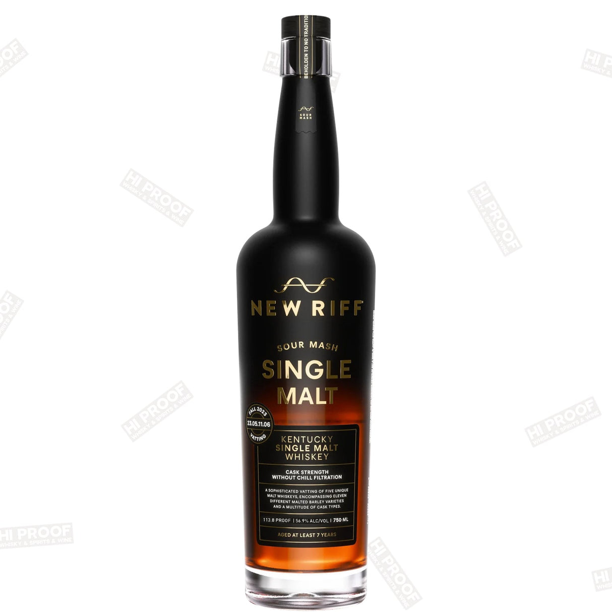 New Riff Sour Mash Single Malt Whiskey 750ml - Hi Proof - New Riff