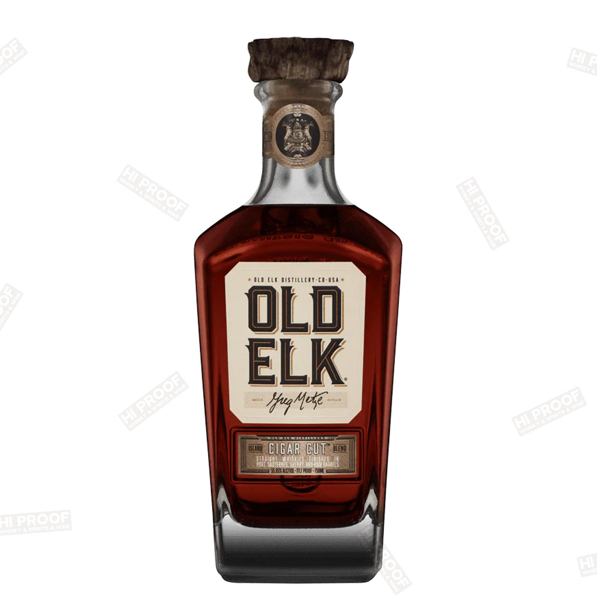 Old Elk Cigar Cut Island Blend Whiskey 111.7 Proof 750mL - Hi Proof - Old Elk