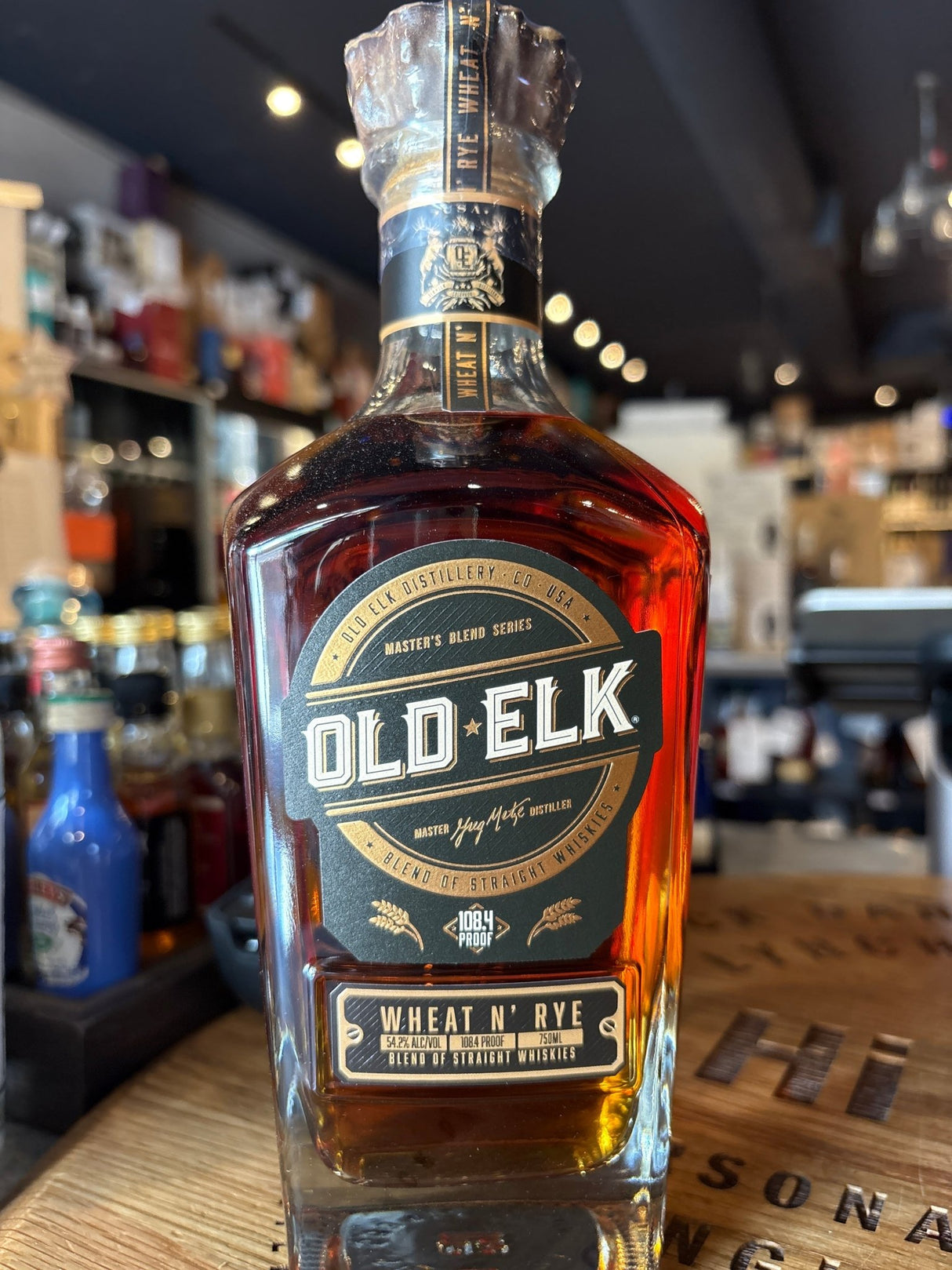 Old Elk Wheat N' Rye Straight Whiskey 750ml - Hi Proof - Old Elk