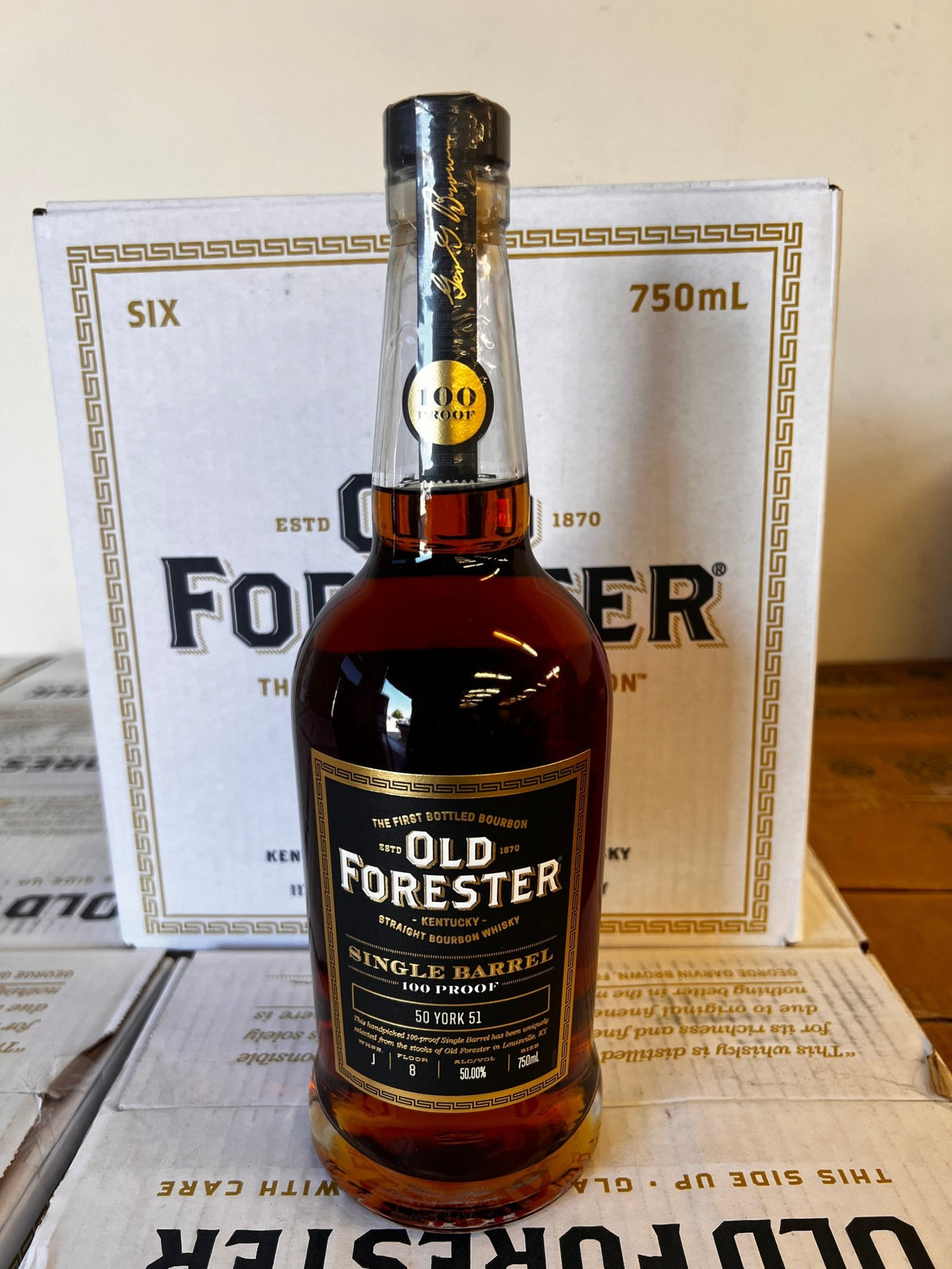 Old Forester Single Barrel 100 Proof (50 York 51) 750ml - Hi Proof - Old Forester