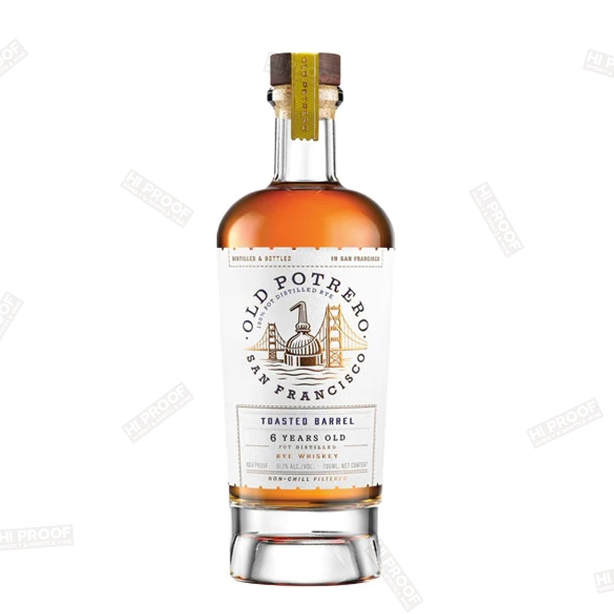 Old Potrero Toasted Barrel Straight Rye Whiskey 6 Year Old 700ml - Hi Proof - Old Potrero