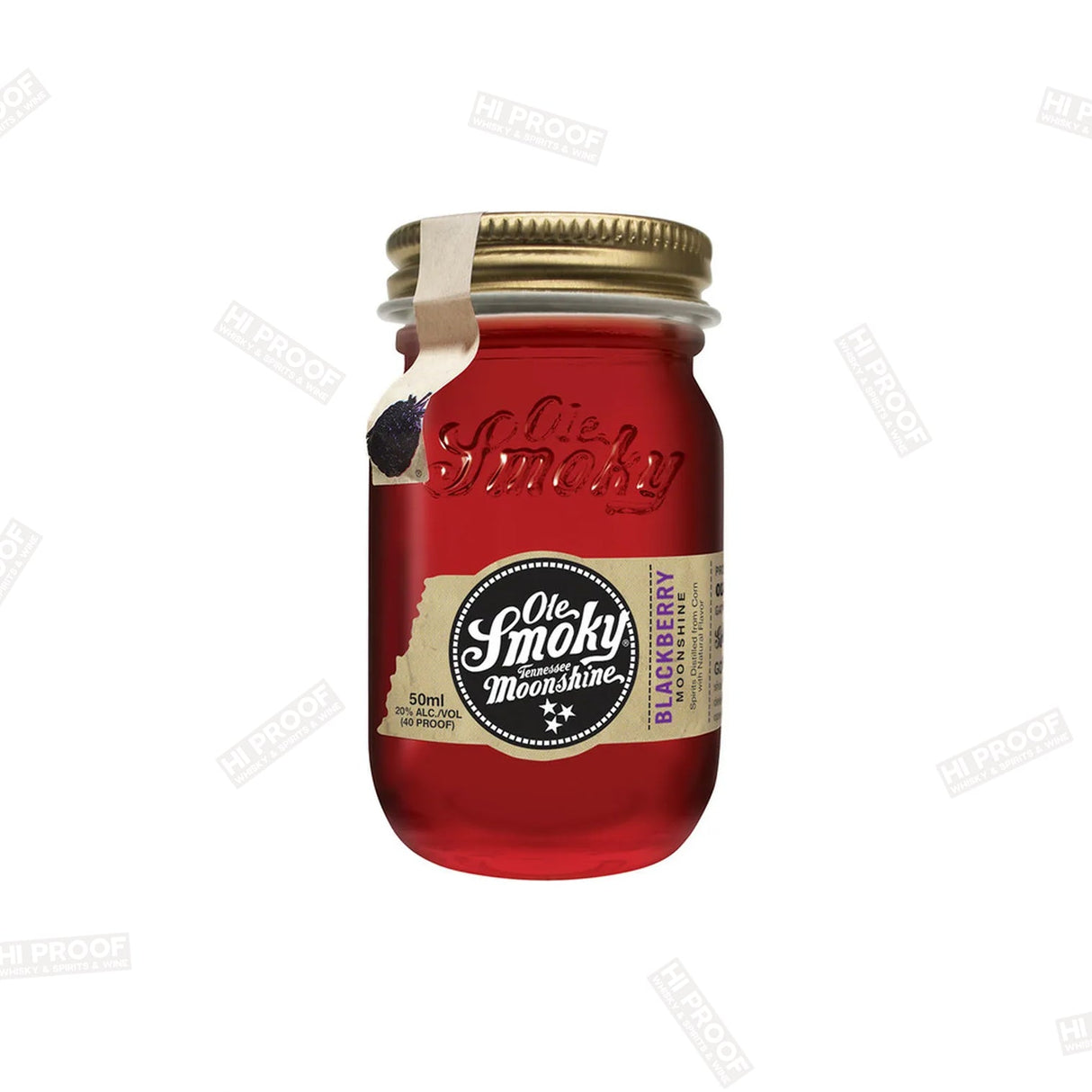 OLE SMOKY MOONSHINE BLACK BERRY MINI SHOT 50ML - Hi Proof - OLE SMOKY MOONSHINE