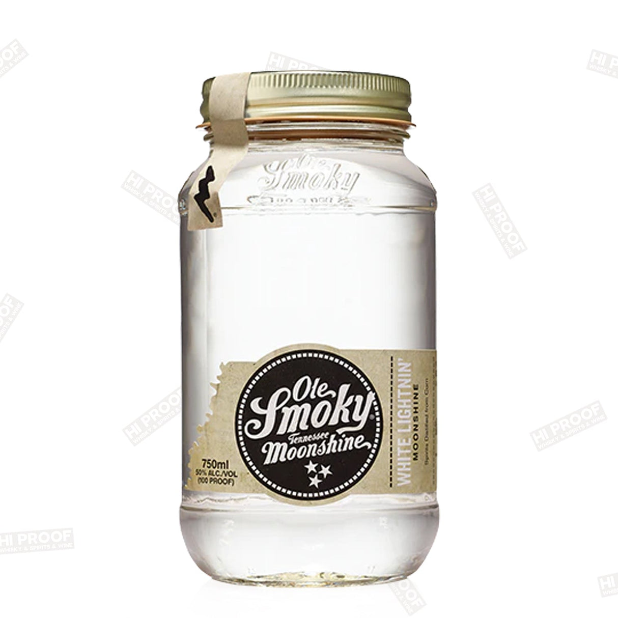OLE SMOKY MOONSHINE WHITE LIGHTNIN 750ML - Hi Proof - OLE SMOKY MOONSHINE