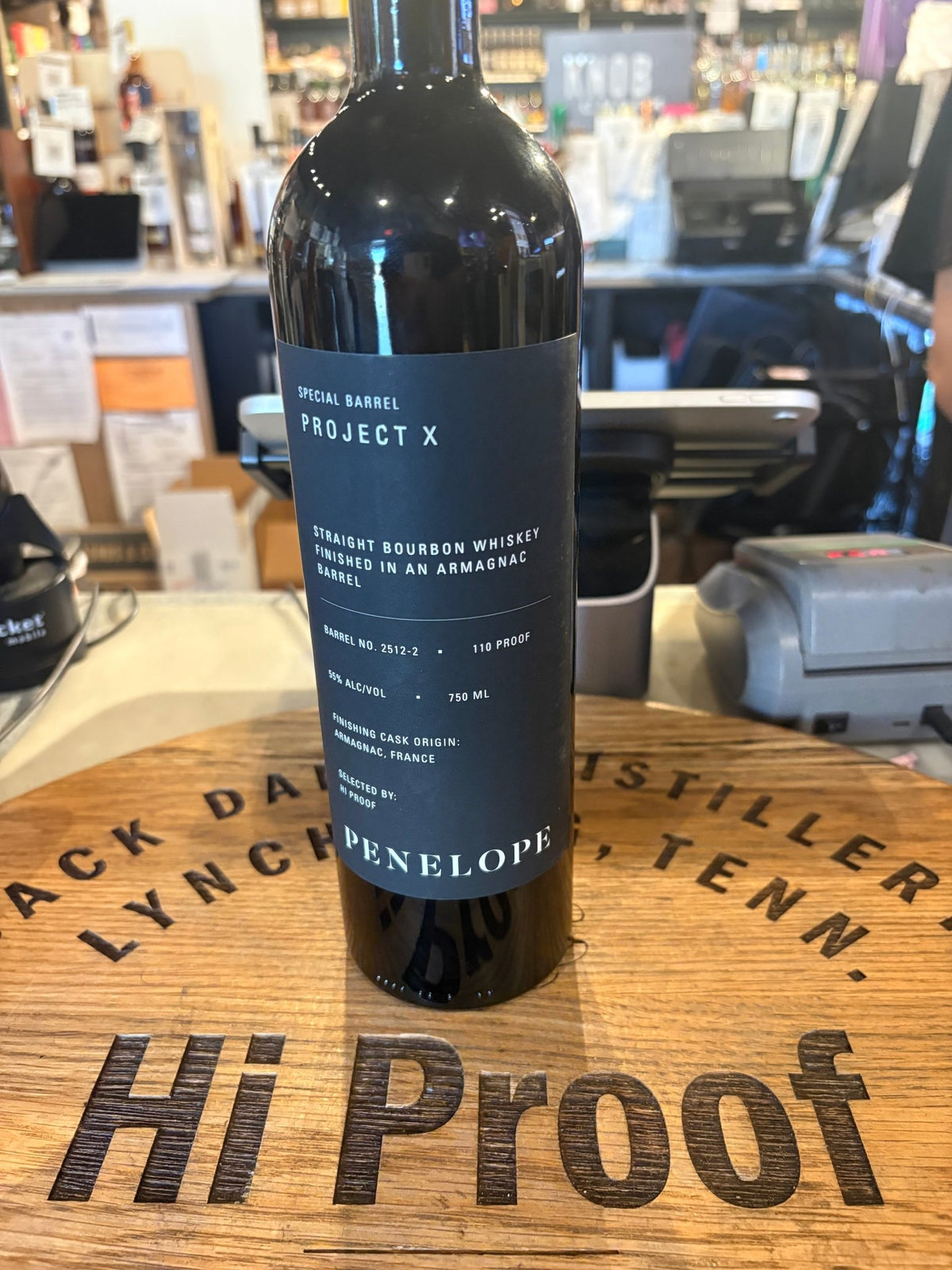 Penelope Project X Straight Bourbon Whisky finished in Armagnac Barrel Hi proof Store Pick #2512-2 110 Proof 750ml - Hi Proof - Penelope