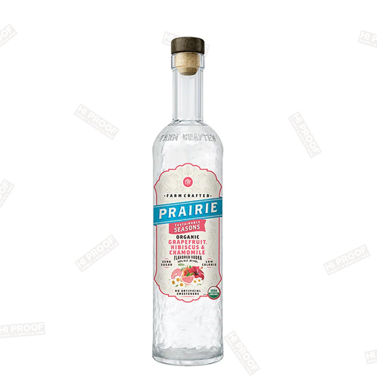Prairie Organic Grapefruit, Hibiscus & Chamomile Vodka 750ml - Hi Proof - Prairie