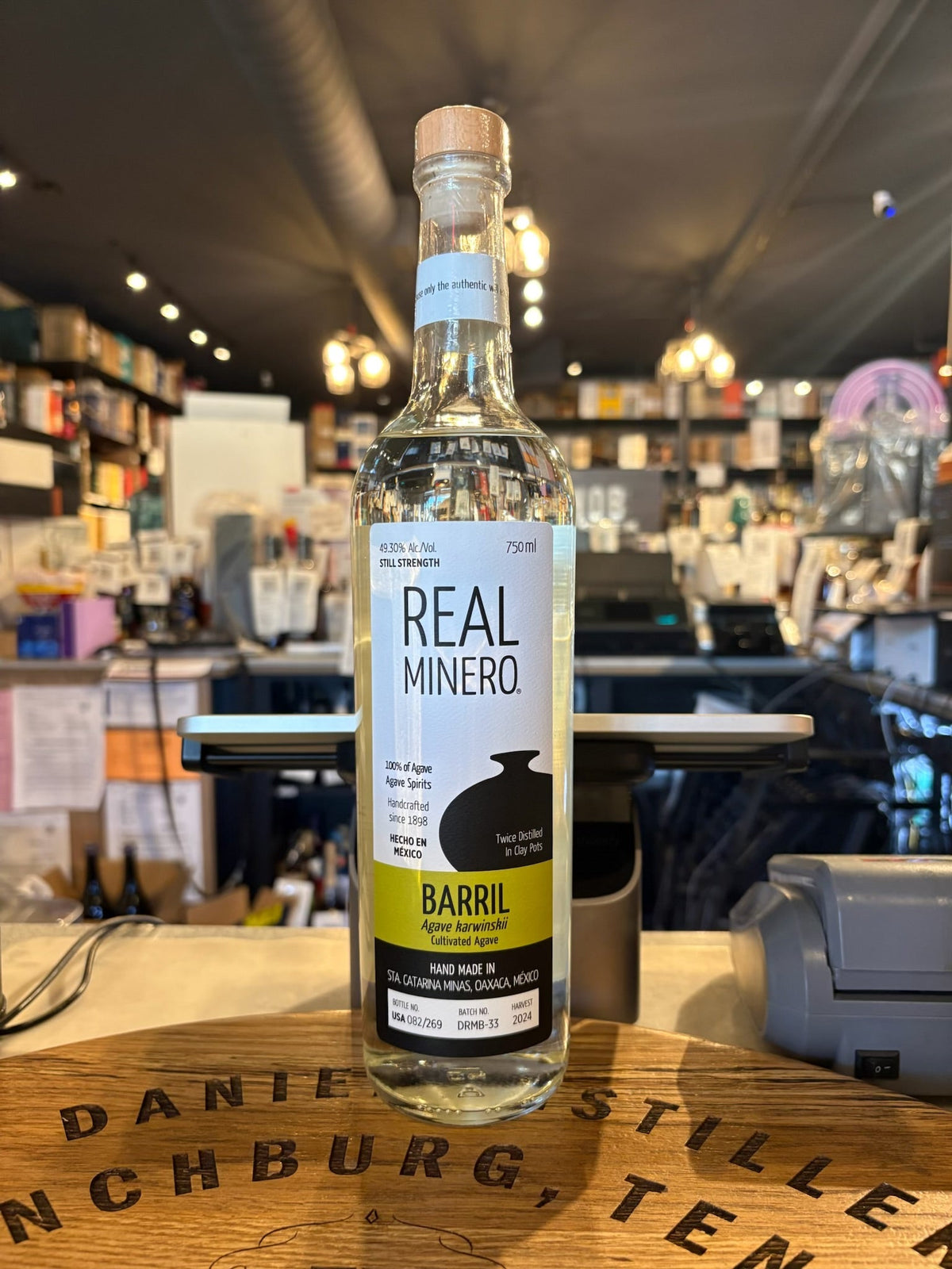 Real Minero Barril Mezcal 49.3% Alc 750ml - Hi Proof - Rey Campero