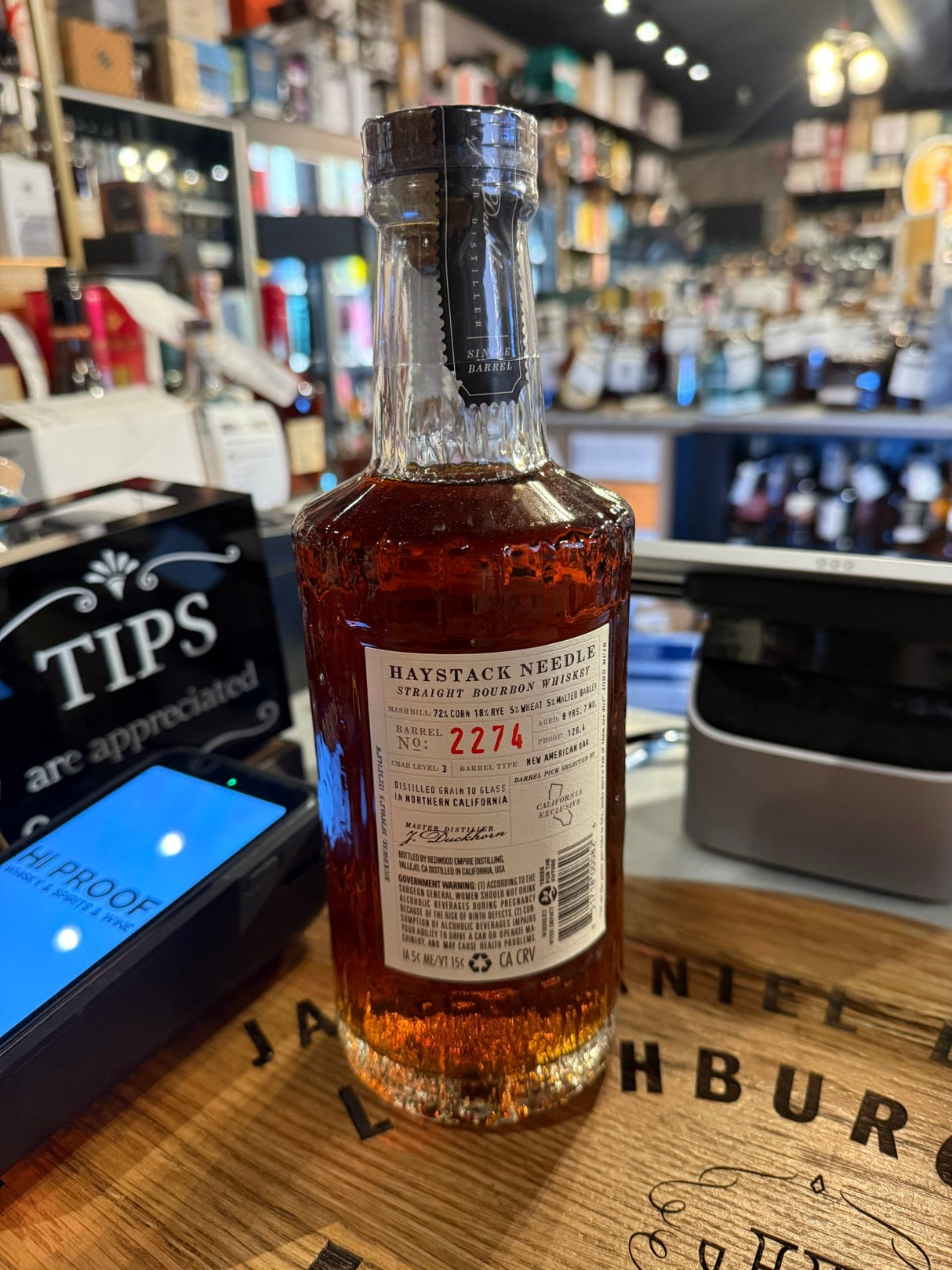 Redwood Empire 8 Year Old "haystack" 2274 120.4proof Straight Bourbon Whisky 750ml - Hi Proof - Redwood Empire