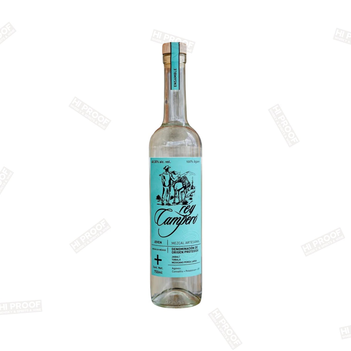Rey Campero Jabali, Tobala, Mexicano Larga 48.3% Alc 750ml - Hi Proof - Rey Campero