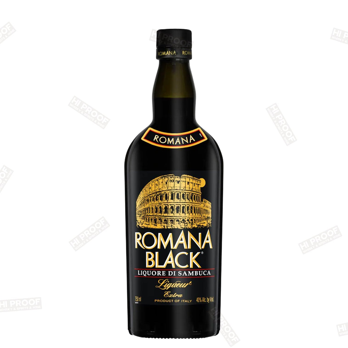 Romana Black Sambuca 750ml - Hi Proof - Romana